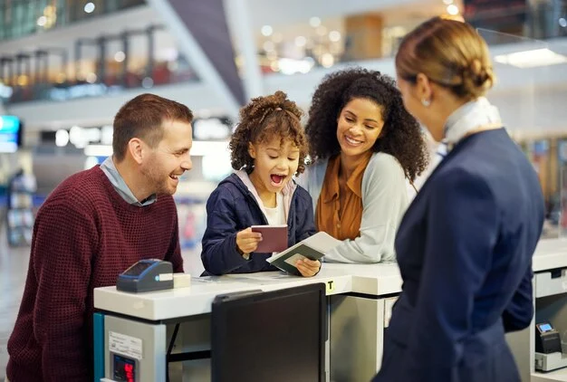 Family at Airport